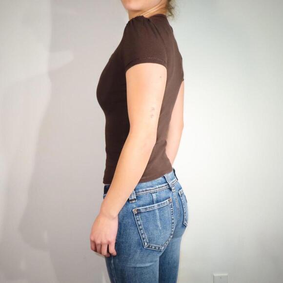 Moda International Women's Brown Shirt - Picture 3 of 5